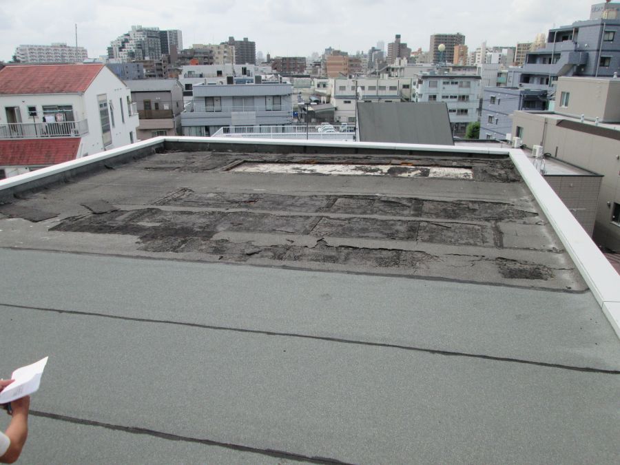 屋上防水　現地調査