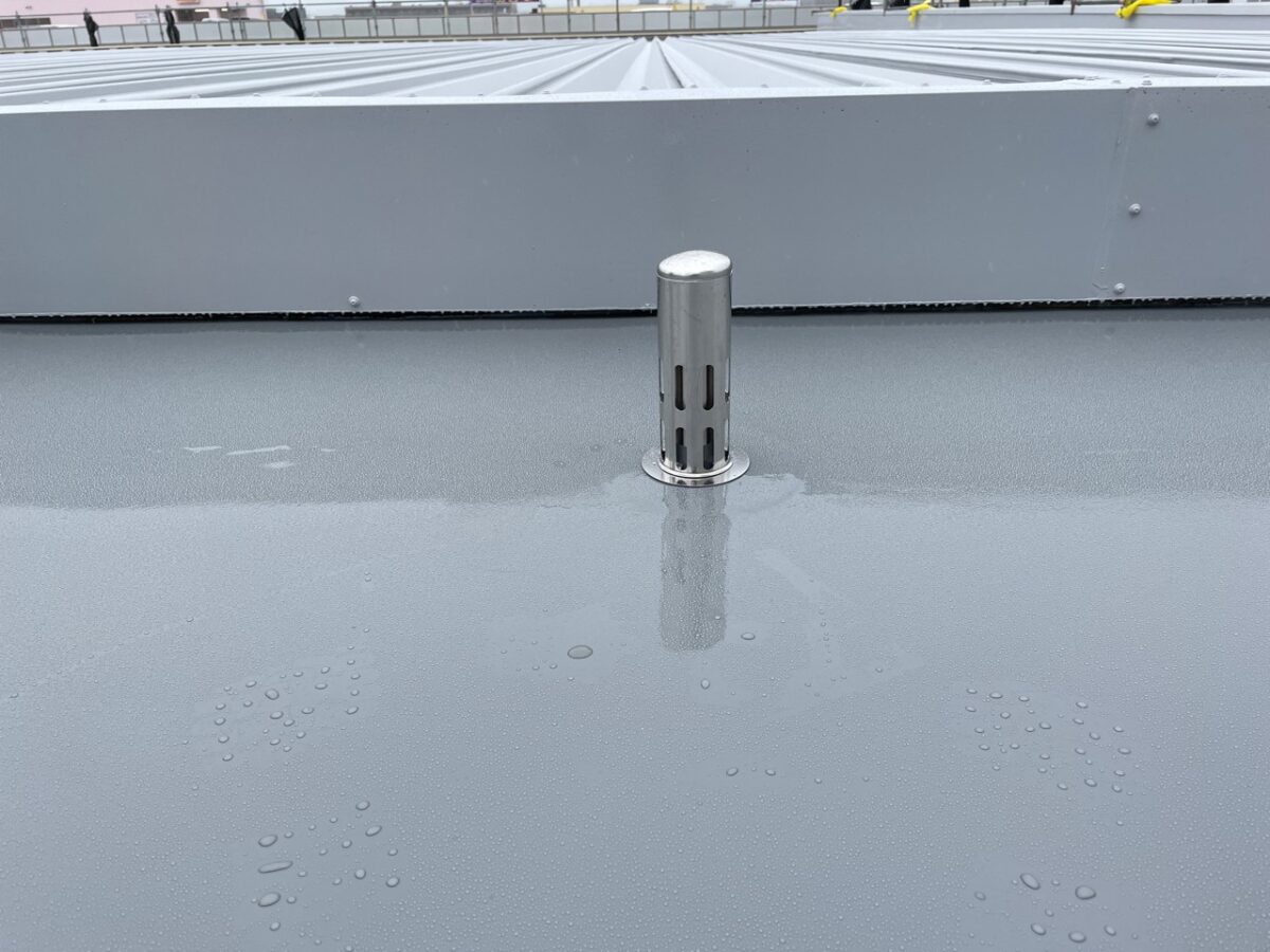脱気筒施工後