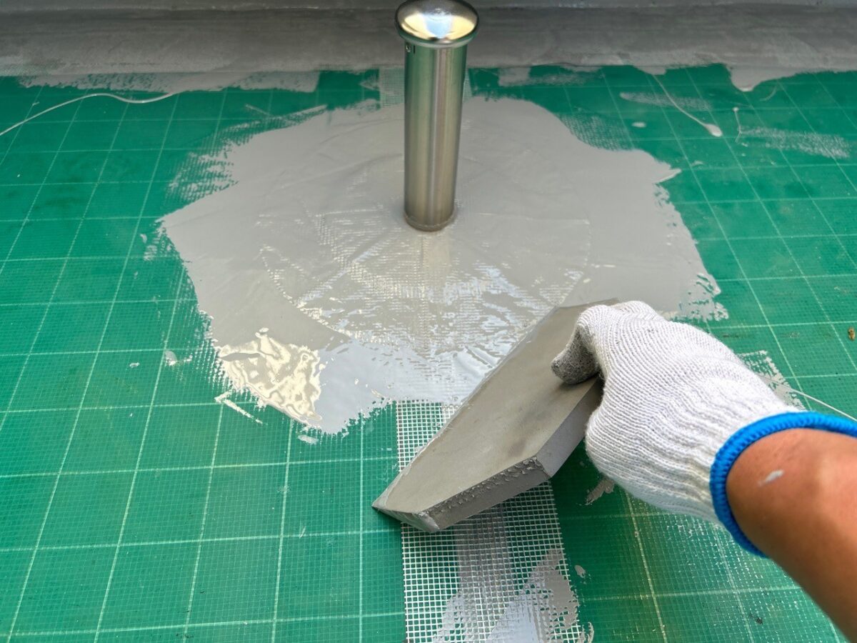 脱気筒取り付け