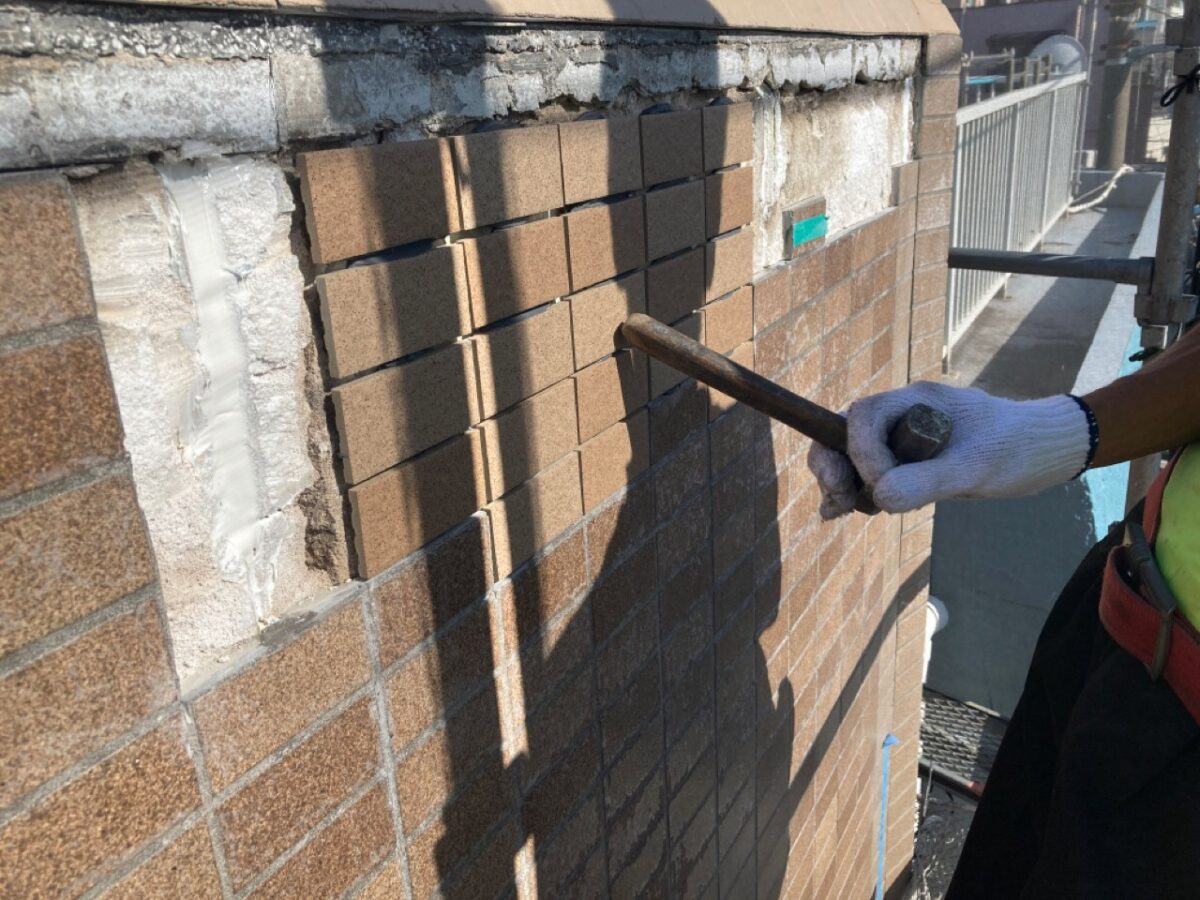 新規タイル貼り