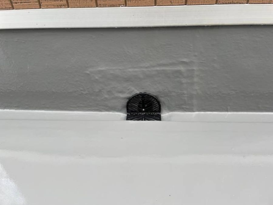 排水ドレン施工後