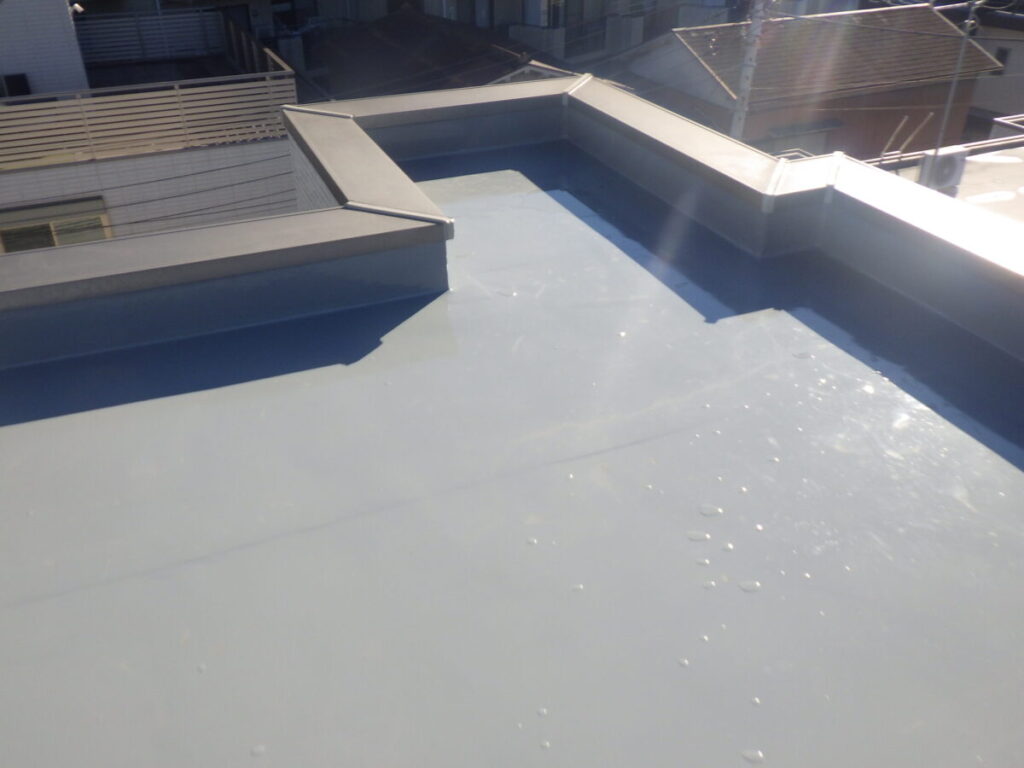 完了検査時の塔屋防水の仕上がり
